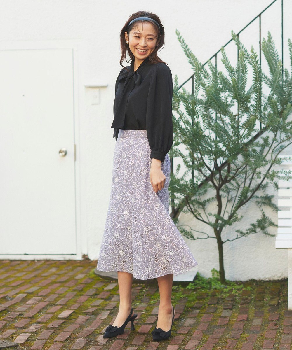 Feroux フラワーオパールレース スカート 