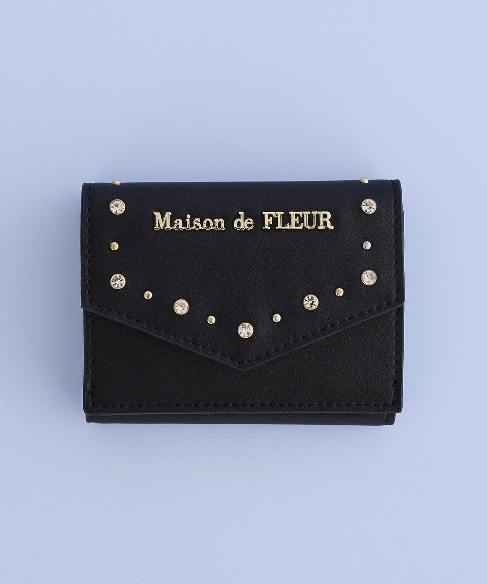 Maison de FLEUR ビジュースタッズプチウォレット 