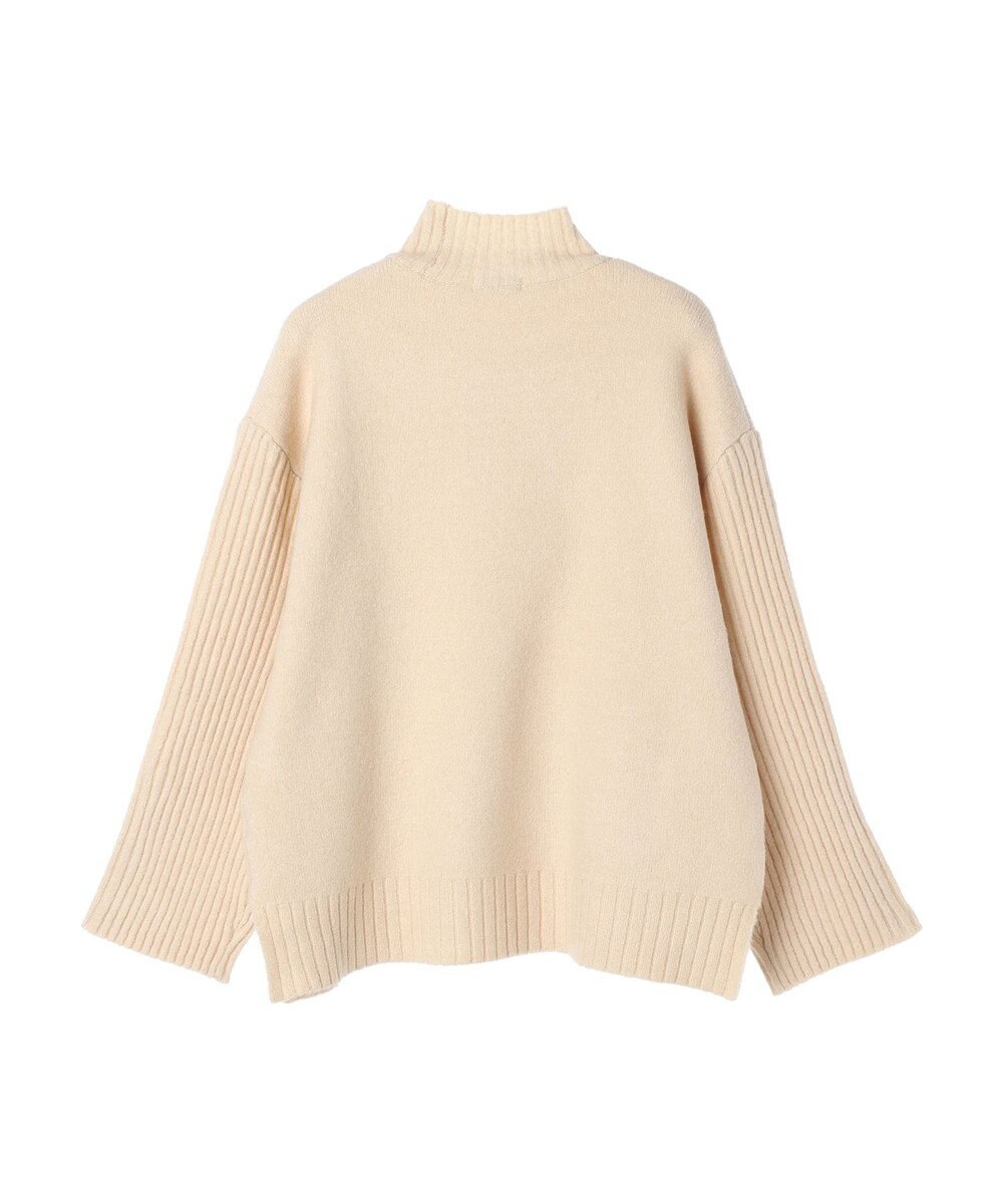 earth music&ecology 袖ボタンニットプルオーバー 