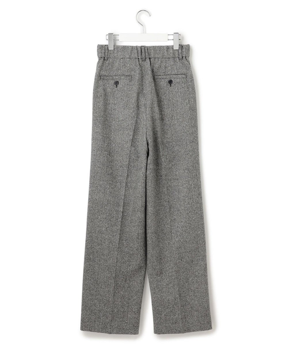 23区 シルクネップヘリンボーン ワイドパンツ 