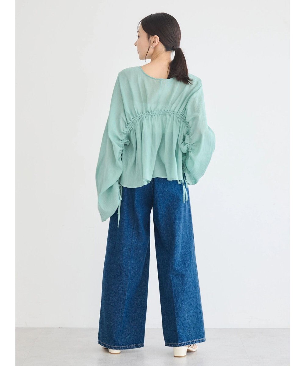 earth music&ecology フロントジップデニムパンツ 