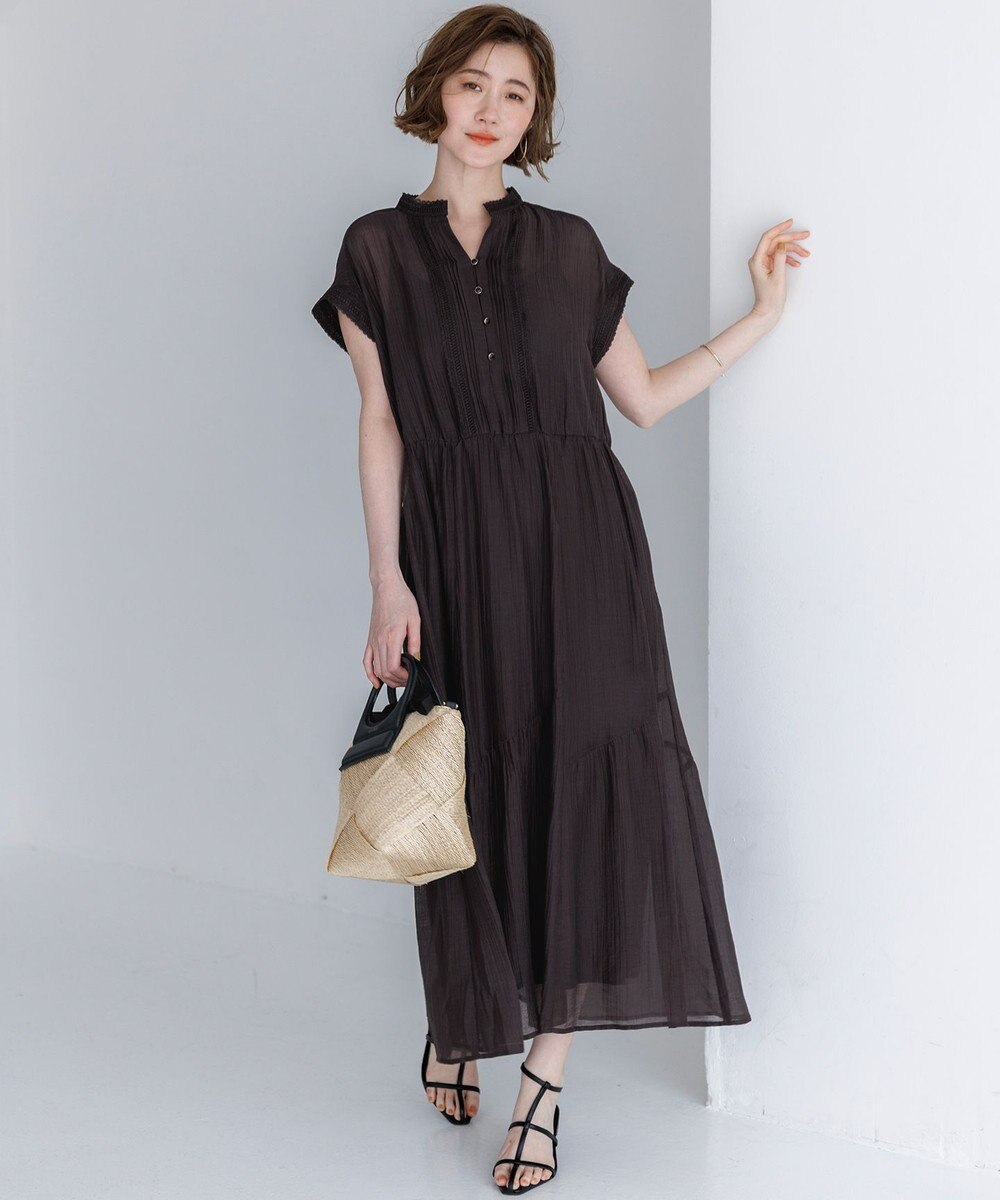 23区 S 【先行予約/WEB&一部店舗限定】シアーワッシャー レース ワンピース 