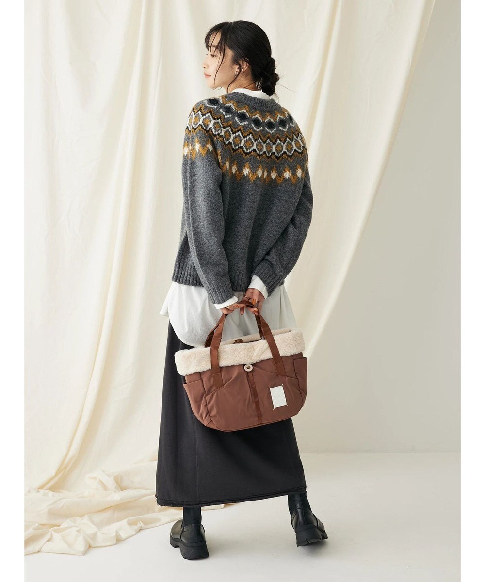 CRAFT STANDARD BOUTIQUE 求心柄ニットプルオーバー 