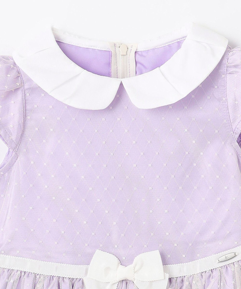 組曲 KIDS 【110-140㎝】チュールドット ドレス 