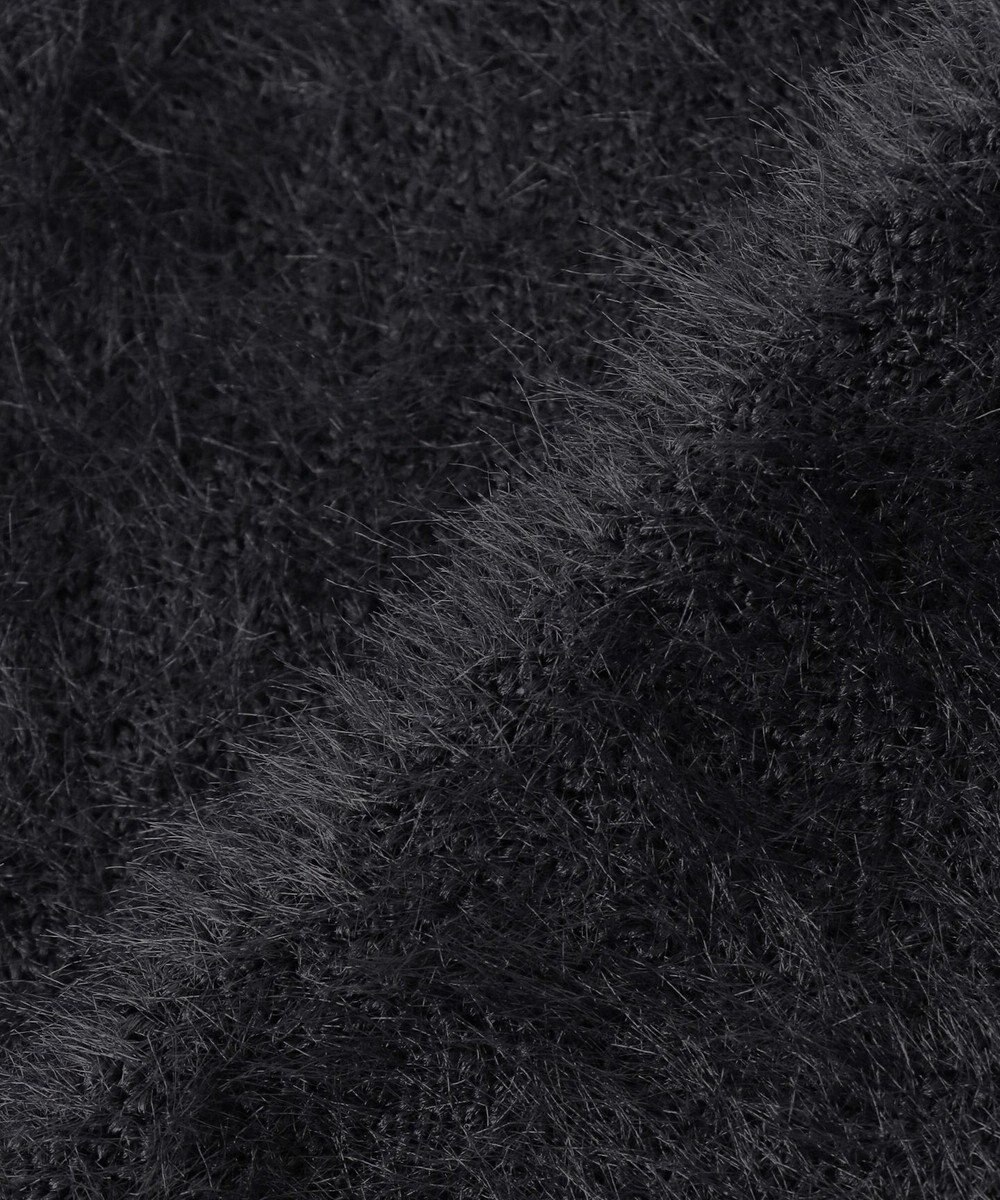 組曲 ナイロンファー カーディガン 