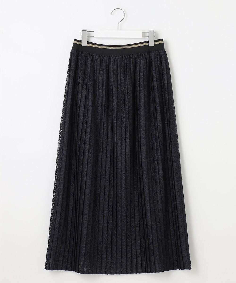 自由区 L 【セットアップ対応・ウエストゴム・洗える】ラッセルレース  スカート 