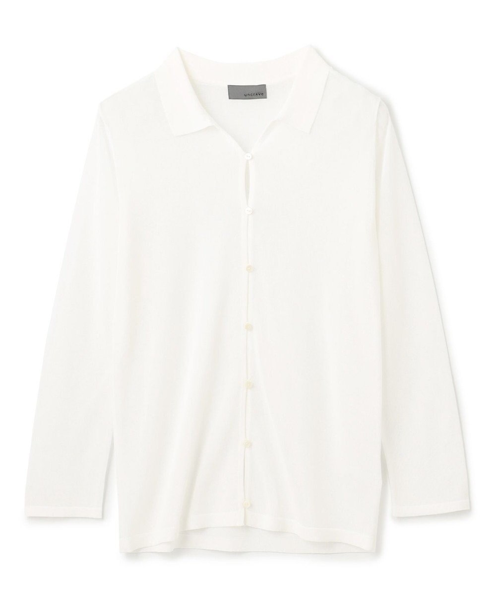 uncrave シアーコットン ポロニット 