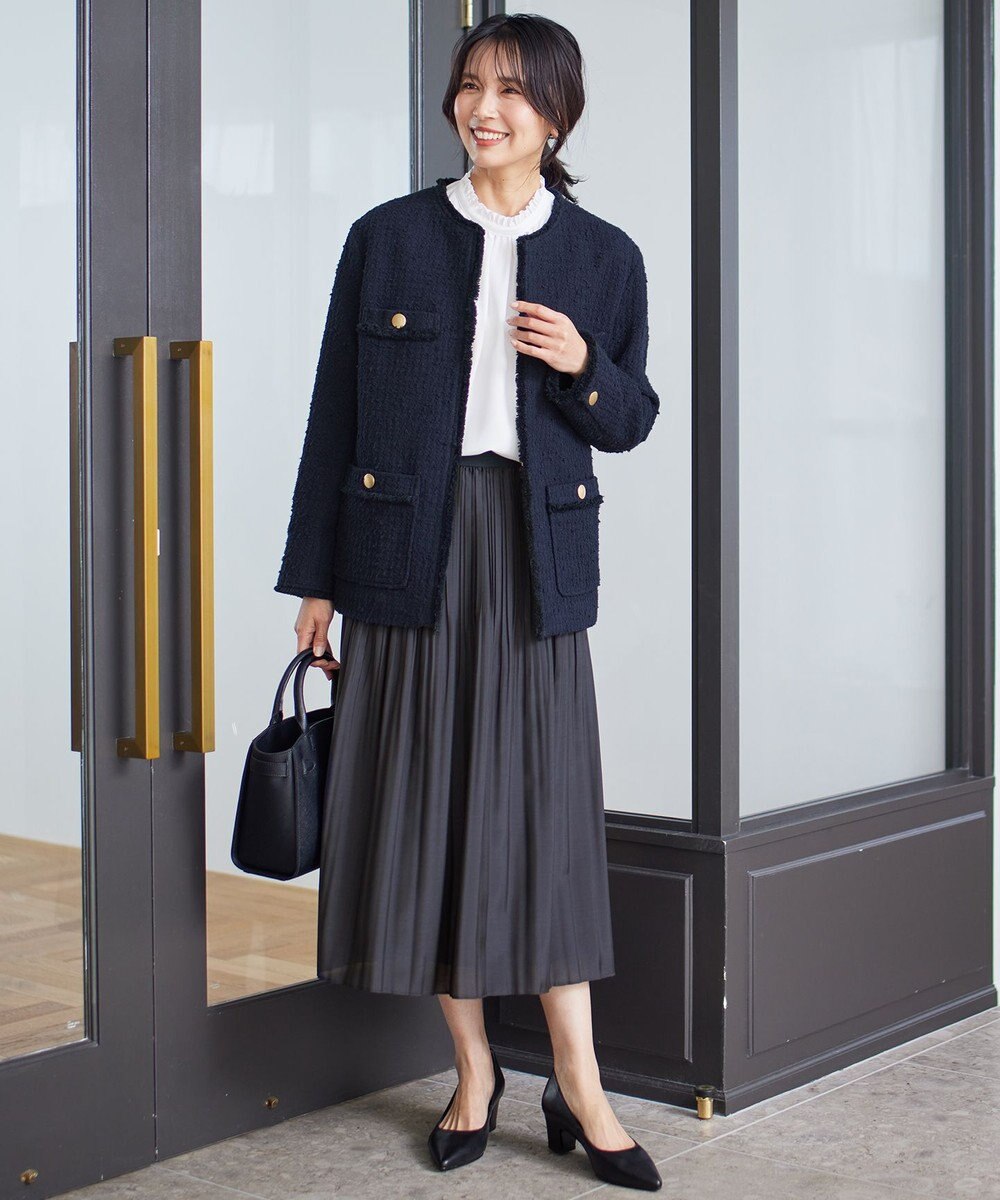 23区 【洗える】ランダムプリーツ スカート 