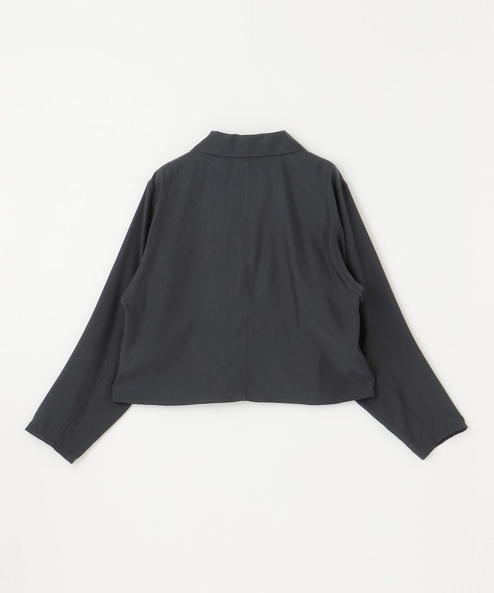 NAVE 【ReNAVE・セットアップ可/洗える/UVケア/接触冷感】フィブリルシャンブレー オープンカラーシャツ 