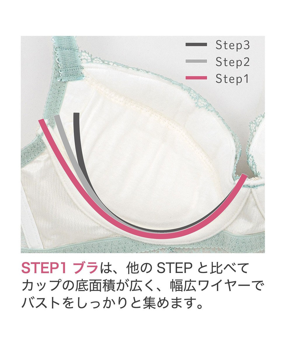 BRADELIS New York 【BRADELIS New York】ウェンディステップ１ブラ23S3　ふんわり包んでナチュラルなシルエットを作る補正ブラ 