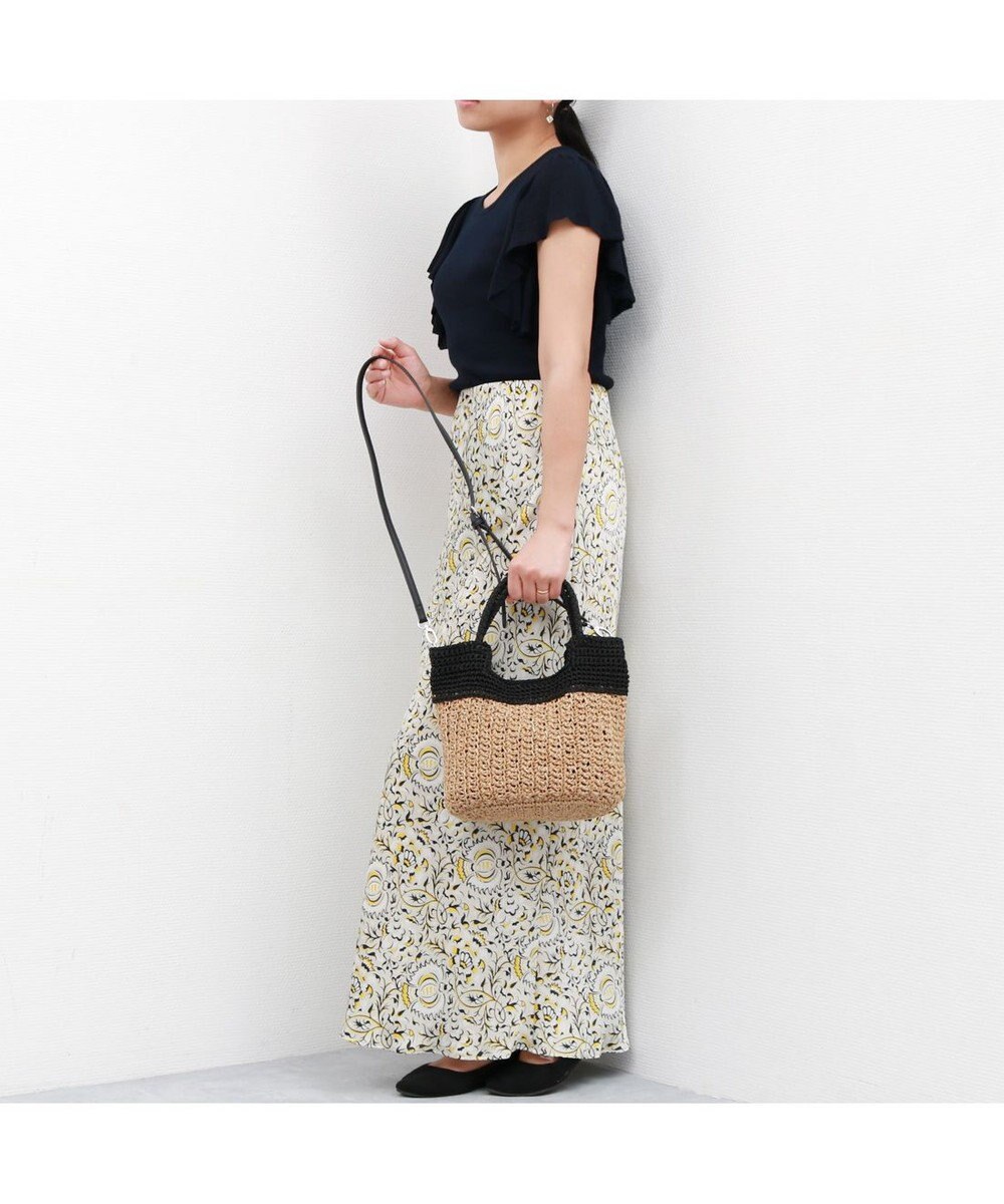 UNBILLION カシュカシュ cachecache / 切り替え編みクロッシェ2wayミニトート 