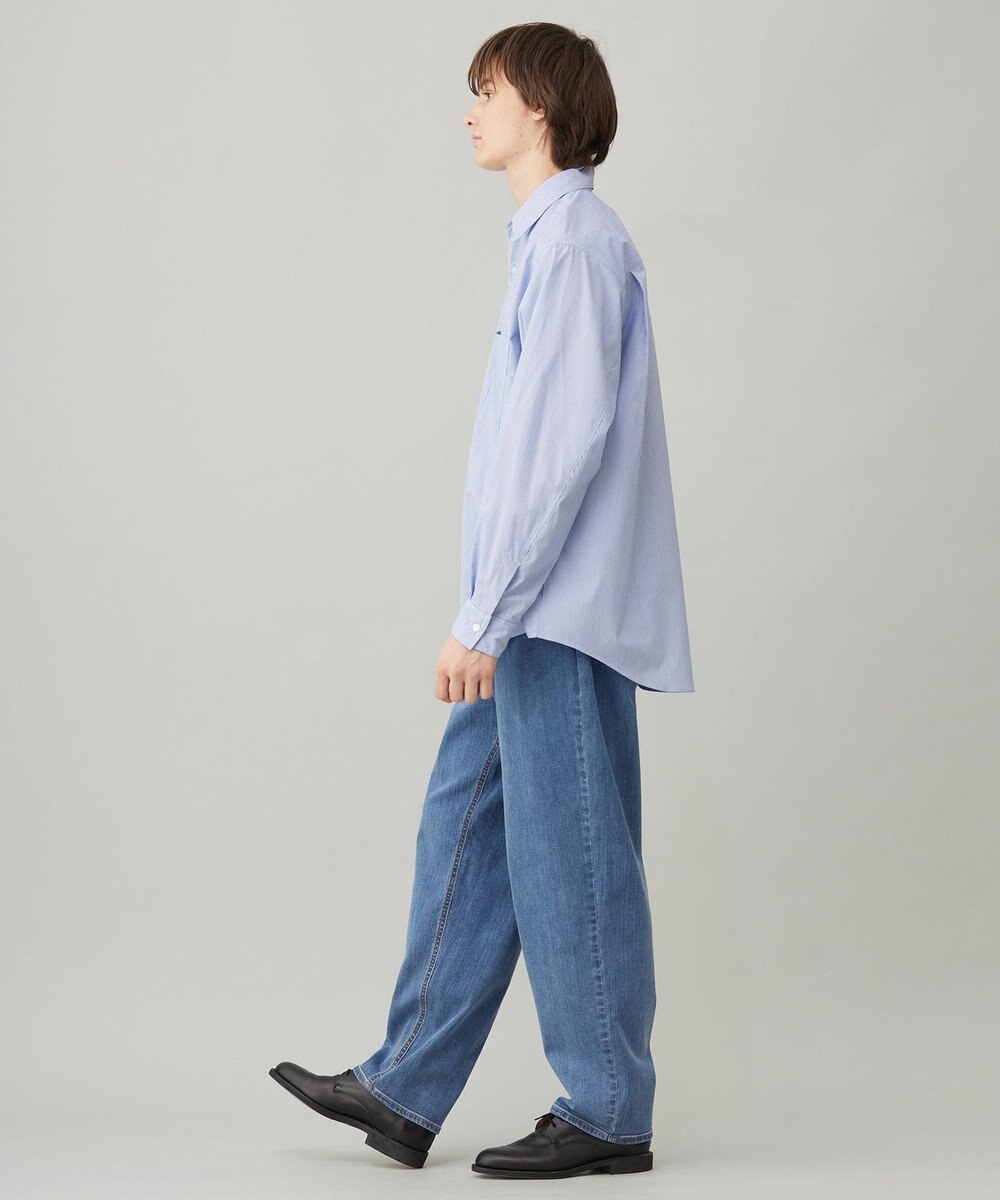 UNFILO MENS コットンライク レギュラーカラー シャツ 