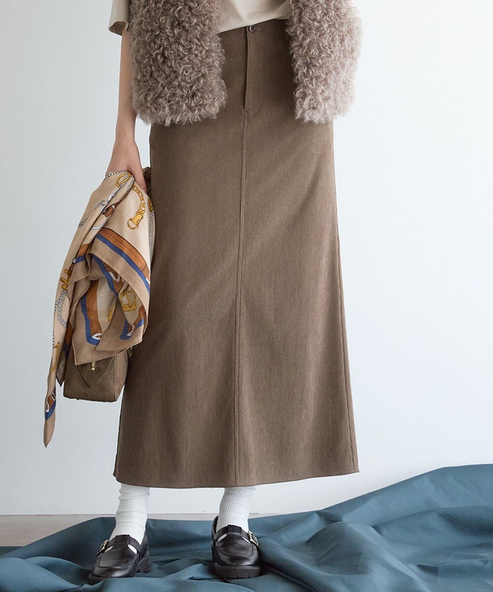 23区 S 【SLOW/一部店舗限定】ソフトコーデュロイ マーメイド スカート 