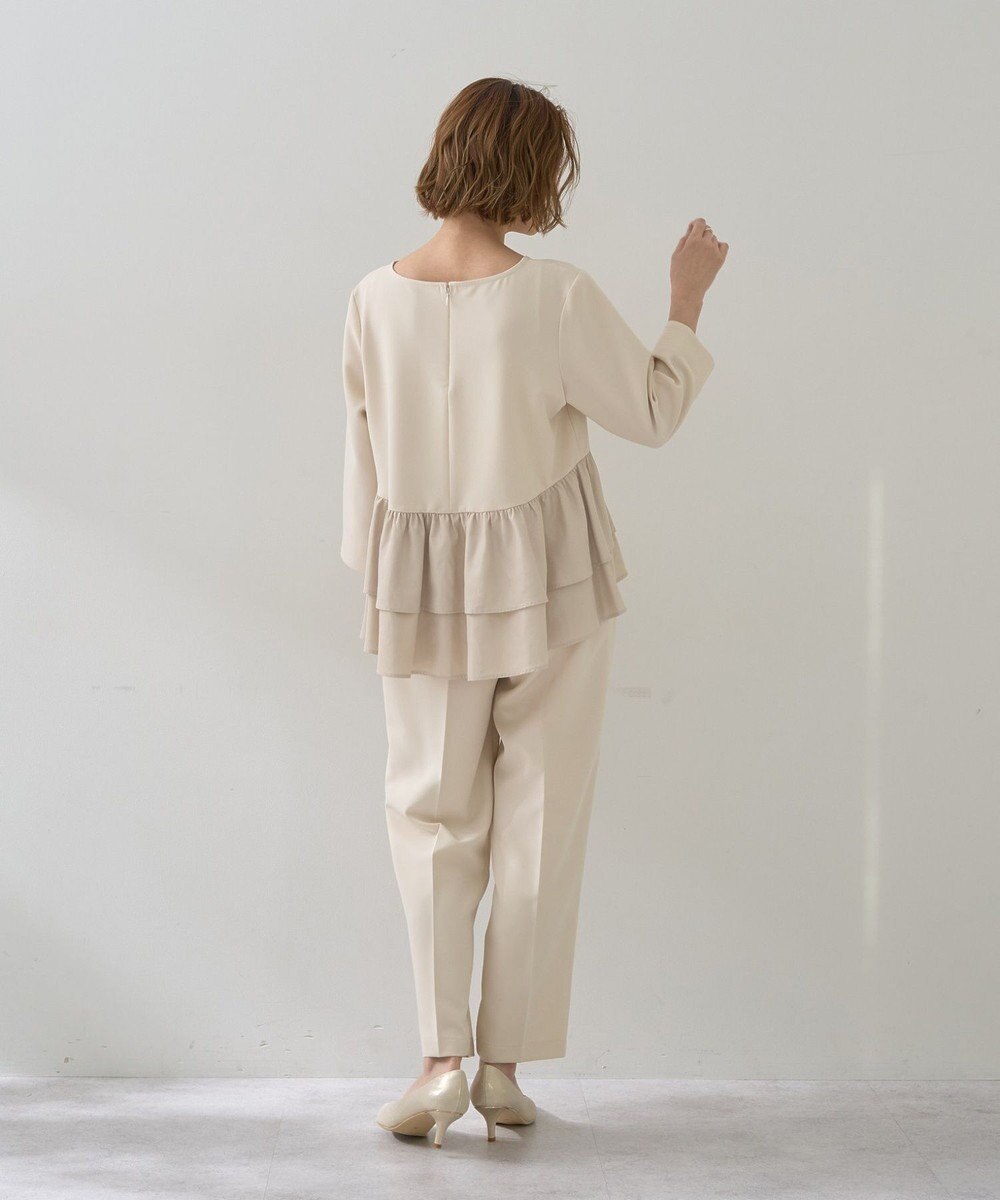 YECCA VECCA 【2点SET】バックフリルデザインセットアップ 