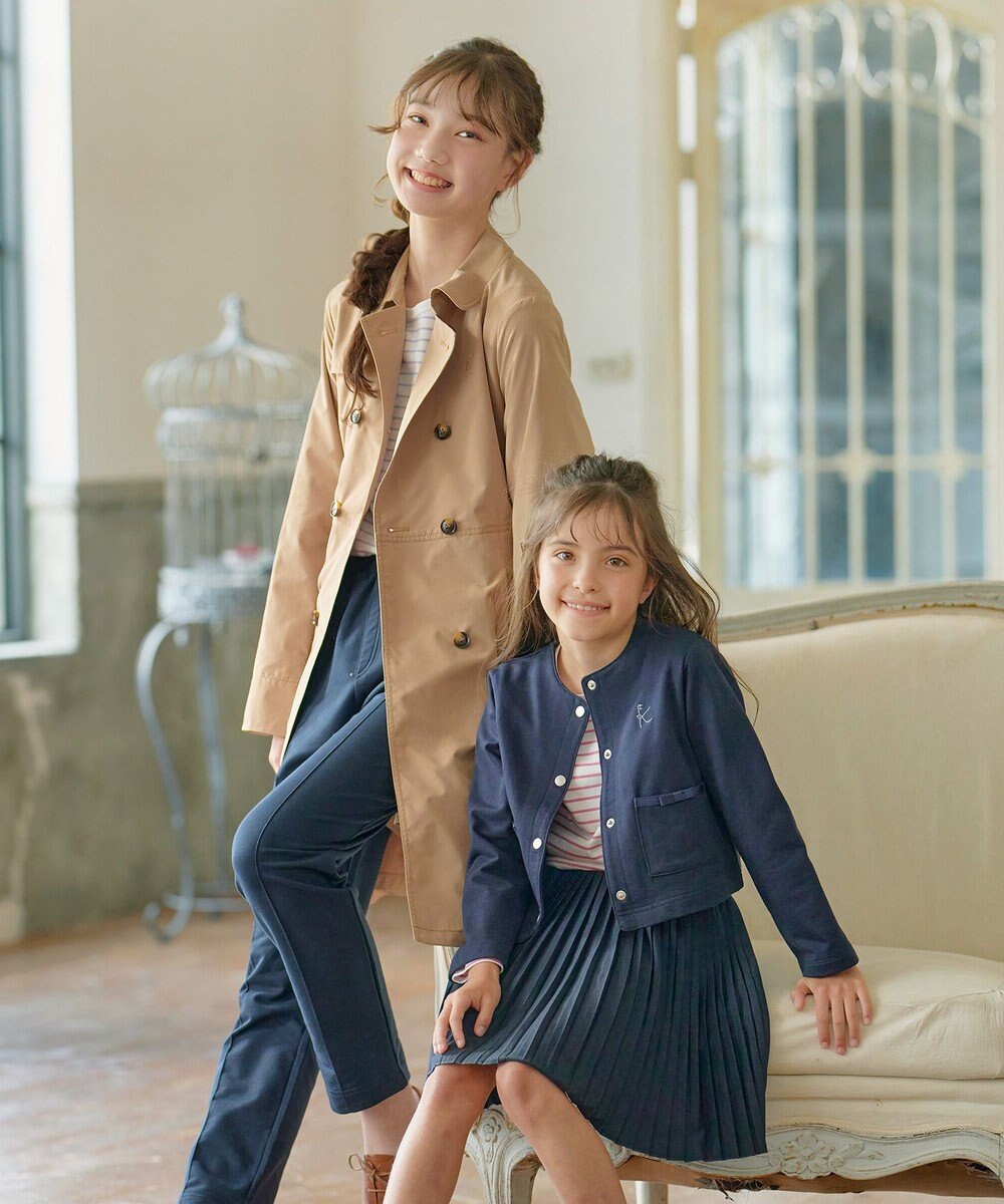 組曲 KIDS 【150-170㎝】【撥水】ブリティッシュ トレンチコート 