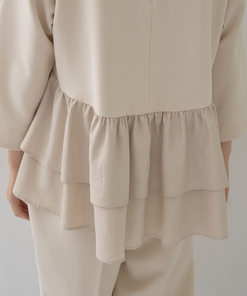 YECCA VECCA 【2点SET】バックフリルデザインセットアップ 