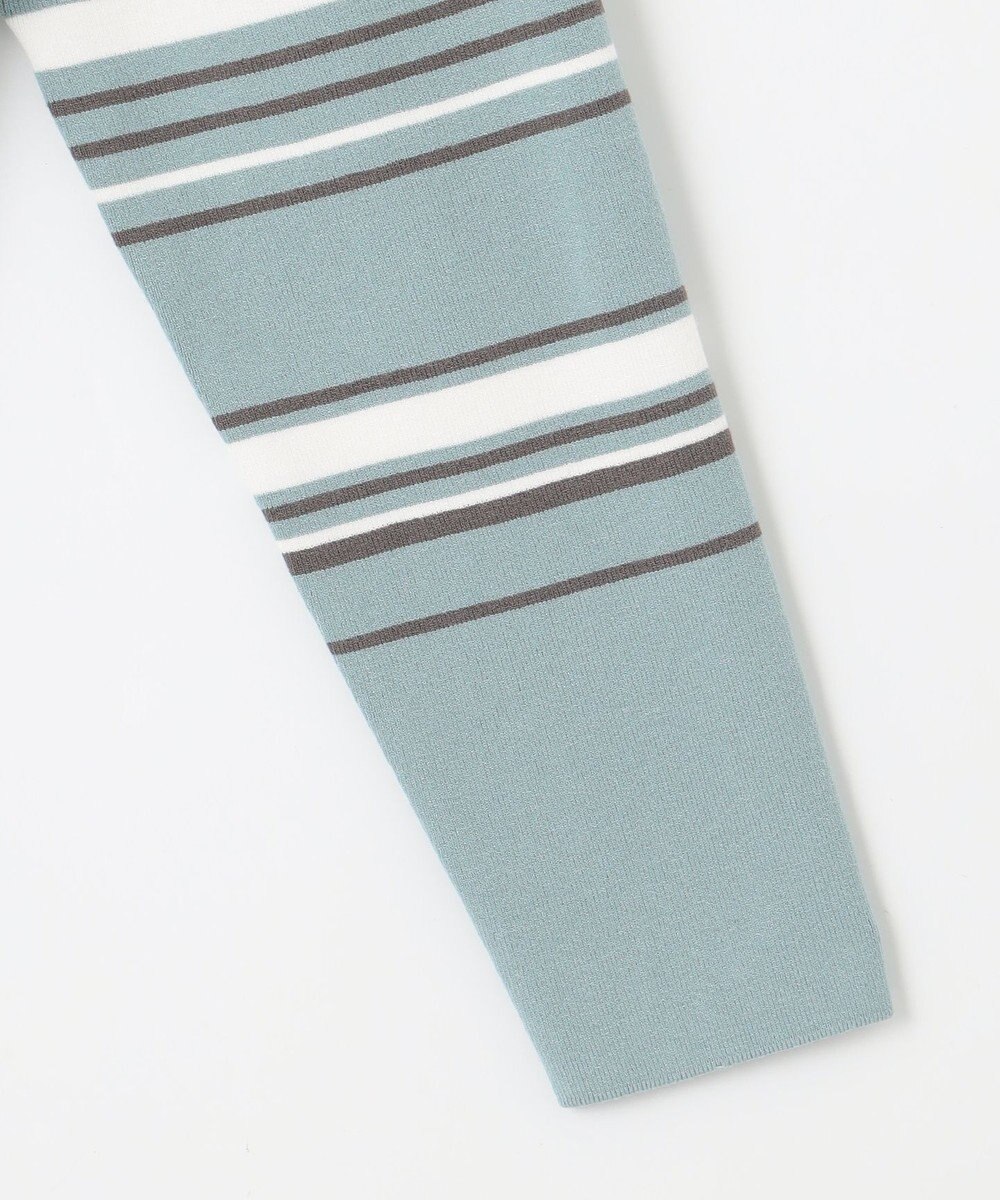 J.PRESS LADIES L 【洗える】RAYON STRETCH BORDER ボートネック ニット 