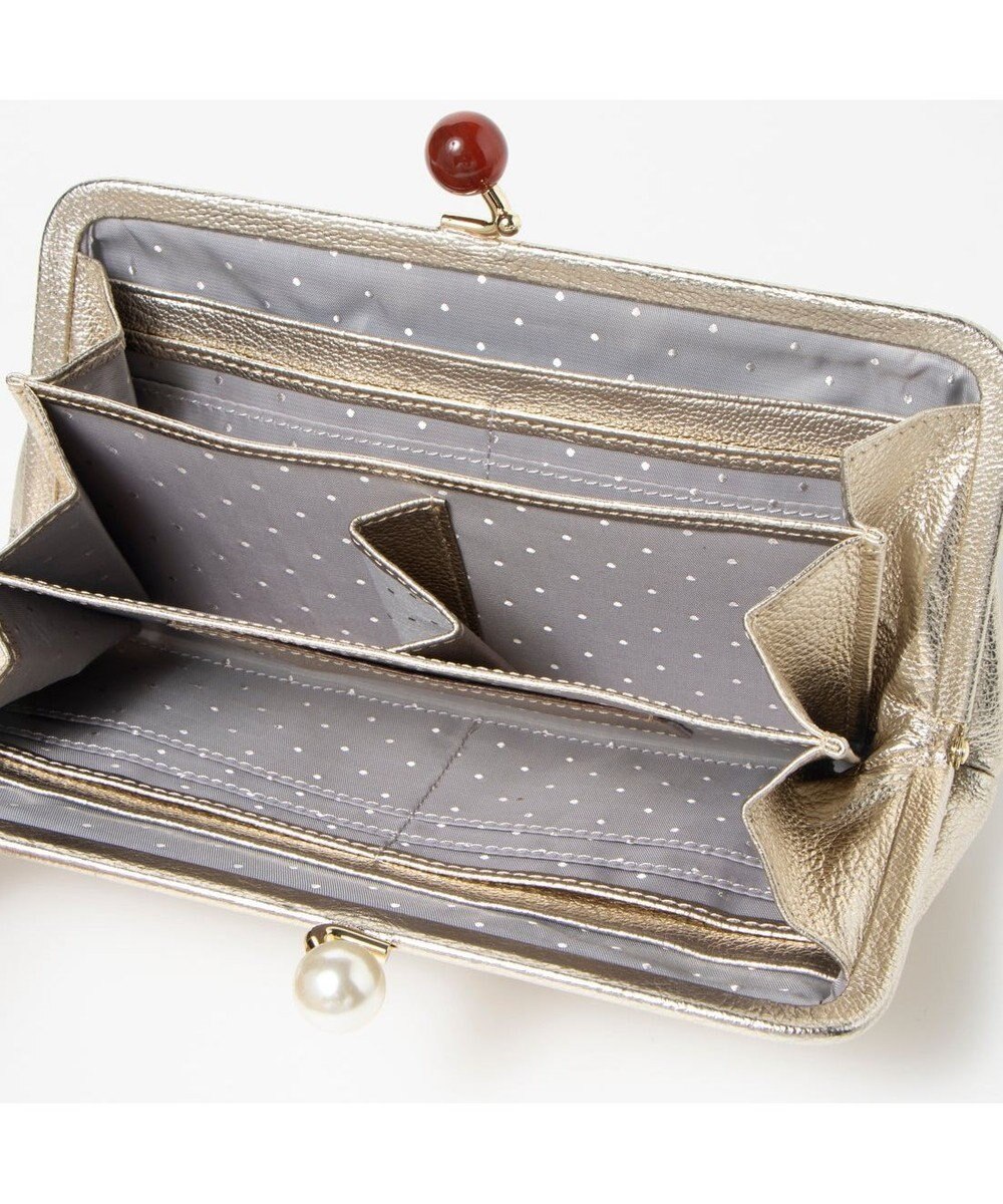 UNBILLION ペルケ perche / アクリル玉がま口長財布 