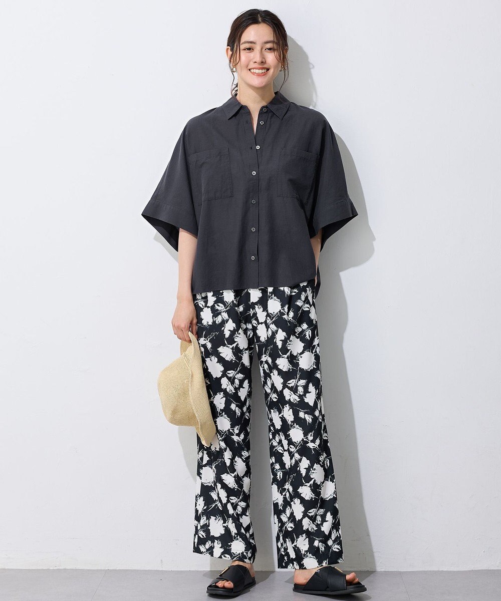 ANY 【手洗い可】コットンリネンブラウス 