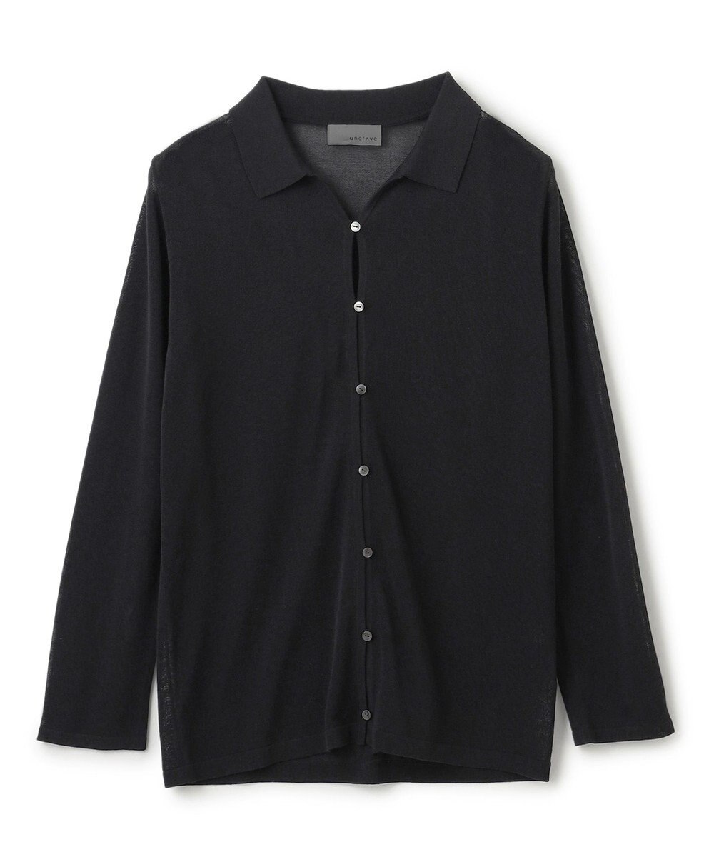 uncrave シアーコットン ポロニット 