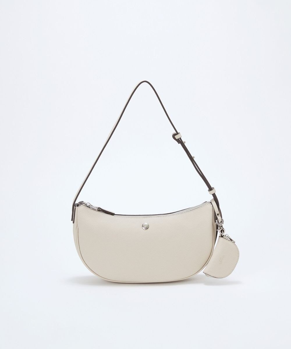 TOPKAPI 【Breath TOPKAPI】シュリンクレザー ハーフムーン ショルダーバッグ / チャーム付き 