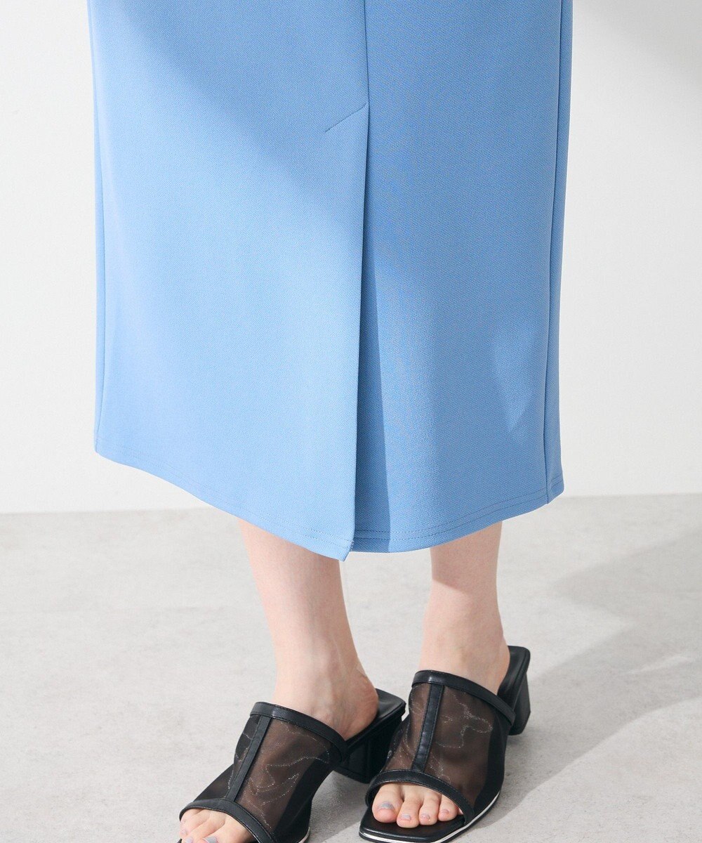 Green Parks きれいシルエット　フラップ付きナロースカート 