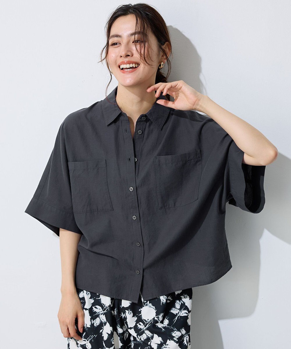 ANY 【手洗い可】コットンリネンブラウス 