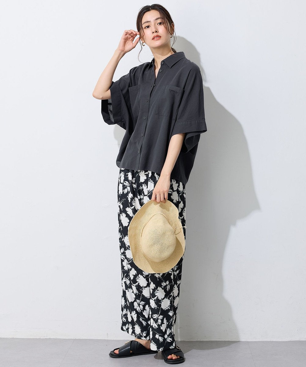 ANY 【手洗い可】コットンリネンブラウス 