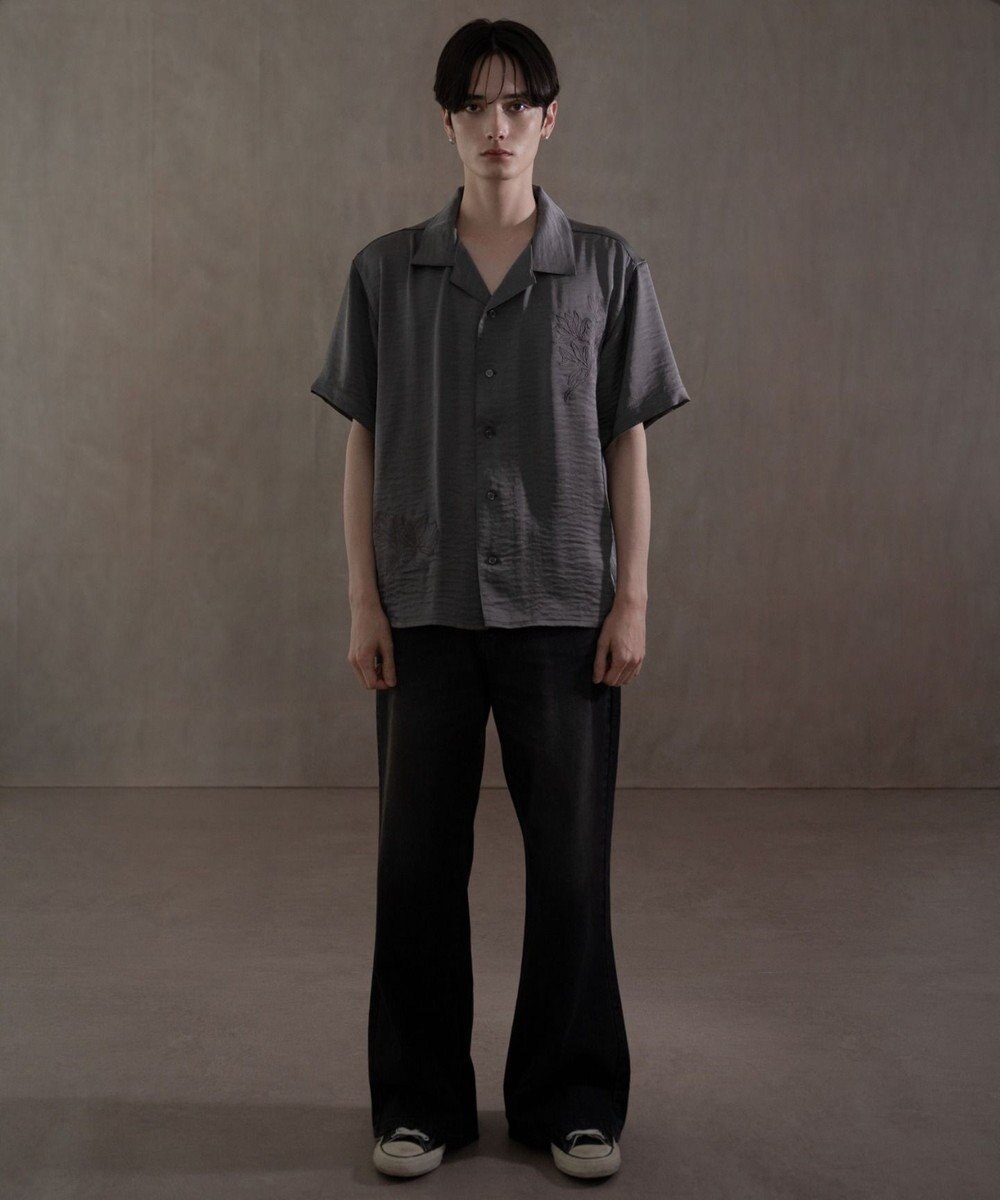 WEGO サテン刺繍シャツ（SS） 