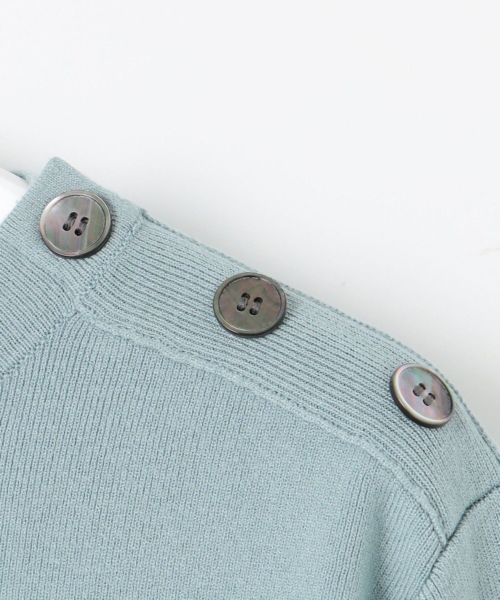 J.PRESS LADIES L 【洗える】RAYON STRETCH BORDER ボートネック ニット 