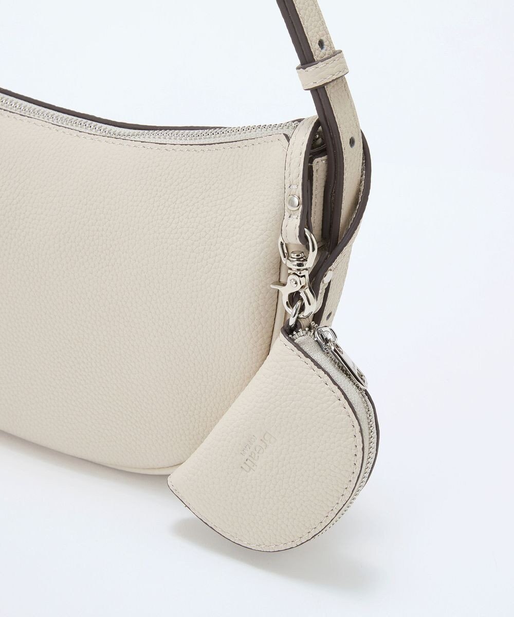 TOPKAPI 【Breath TOPKAPI】シュリンクレザー ハーフムーン ショルダーバッグ / チャーム付き 