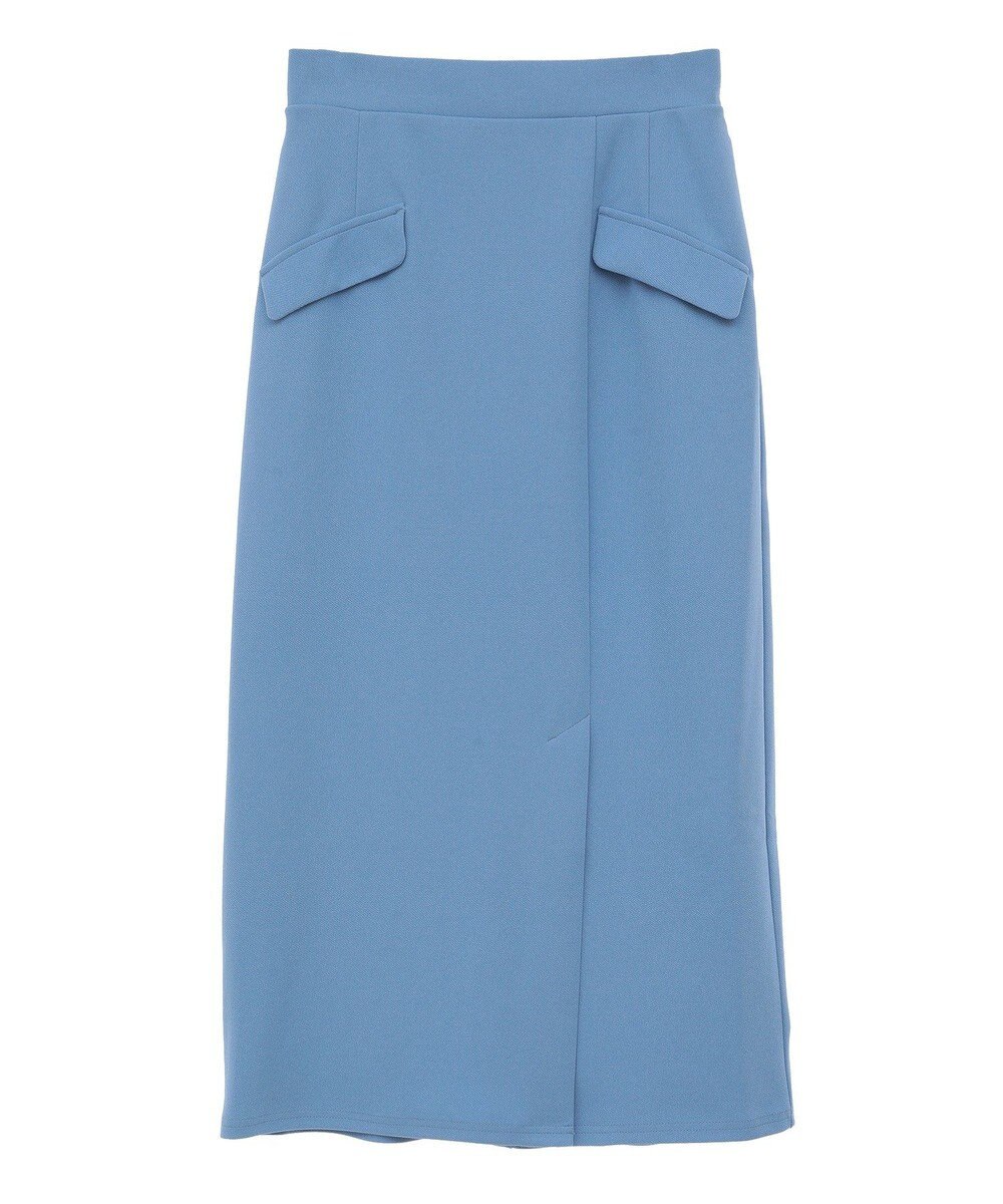 Green Parks きれいシルエット　フラップ付きナロースカート 
