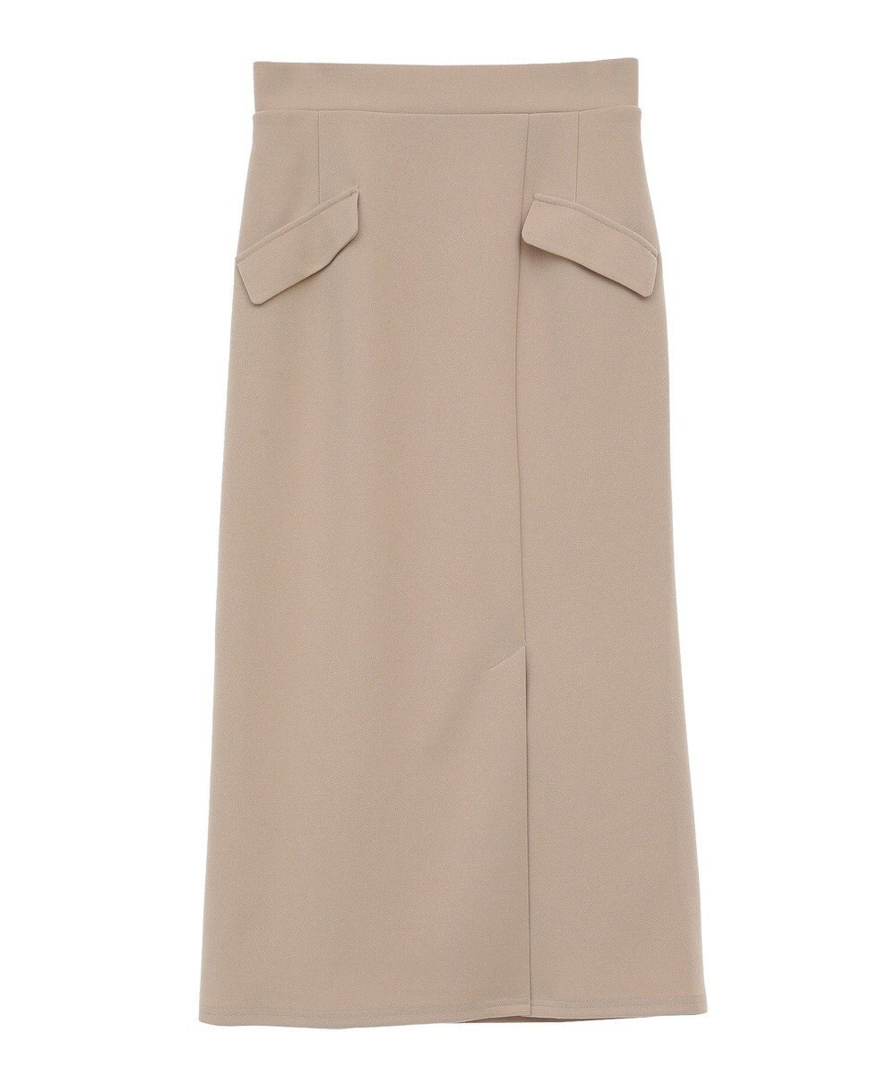 Green Parks きれいシルエット　フラップ付きナロースカート 