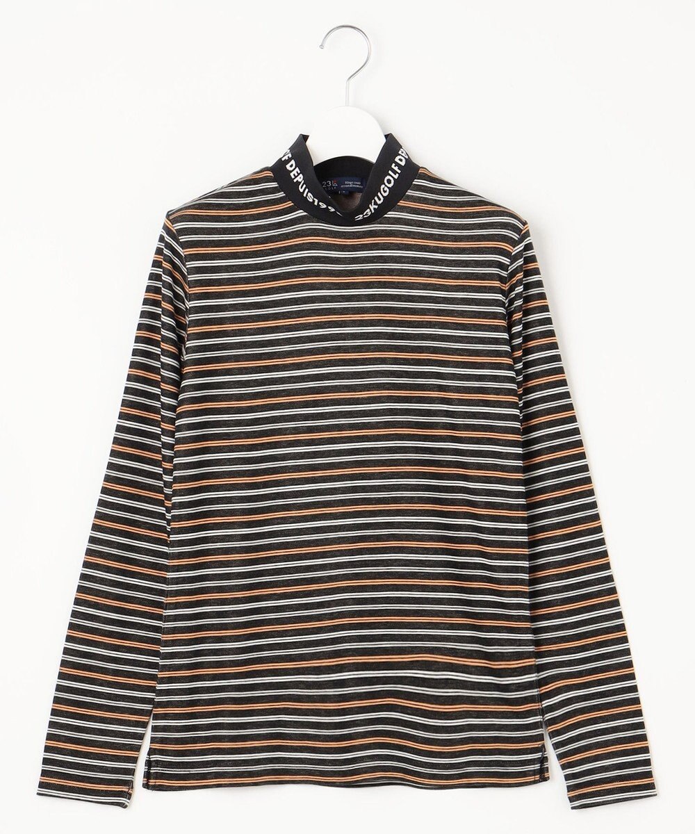 23区GOLF 【WOMEN】エニワイズ ジャガード モックネックシャツ 