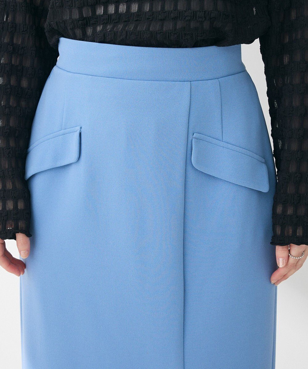 Green Parks きれいシルエット　フラップ付きナロースカート 