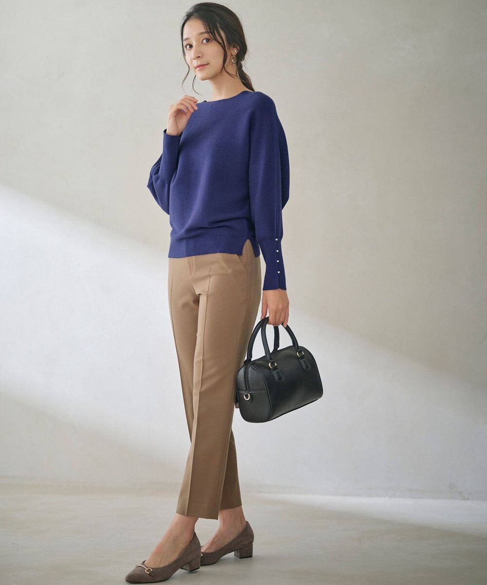 ANY SIS 【洗える・セットアップ可】アンチピリングドルマン畔 ニット 