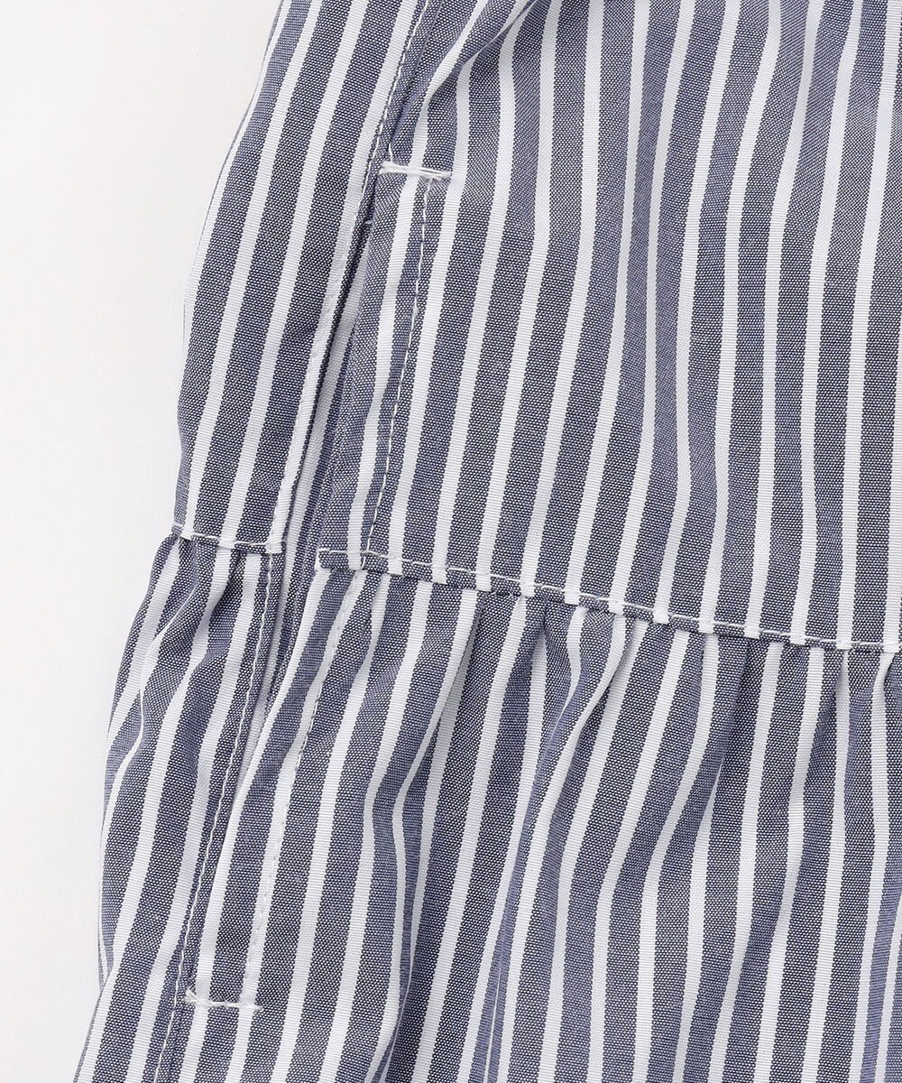 ANY KIDS ストライプ シャツ ワンピース 