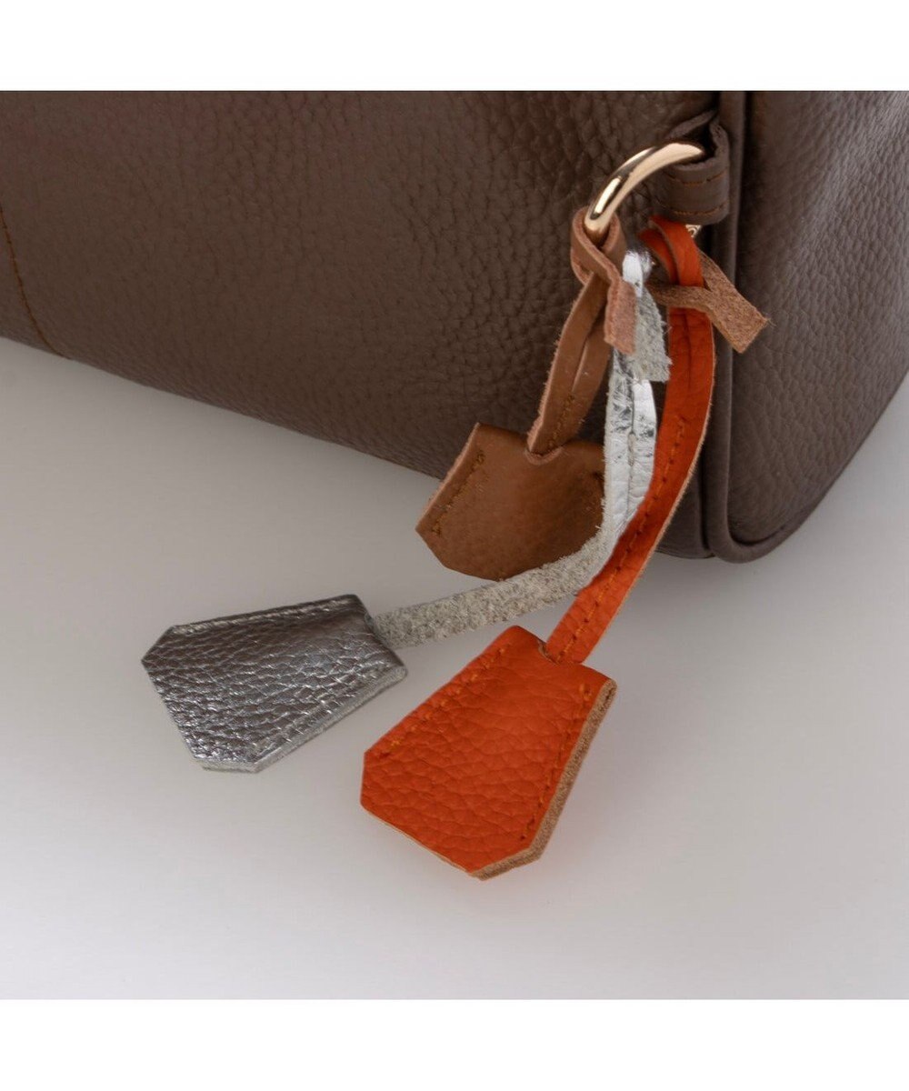 UNBILLION ペルケ perche / 牛革×ナイロンチェンジベルトキーチャームショルダー 