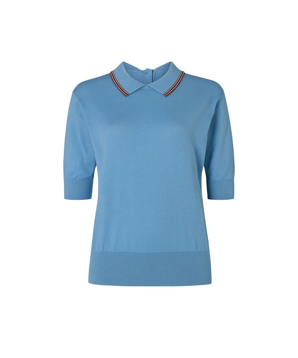 DAKS John Smedley for DAKS ハウスストライプ襟付きトップス 