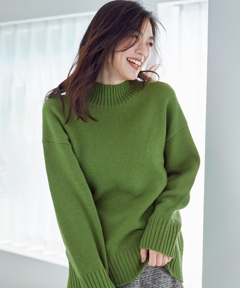 ANY 【6色展開】ラムウールハイネックニット 