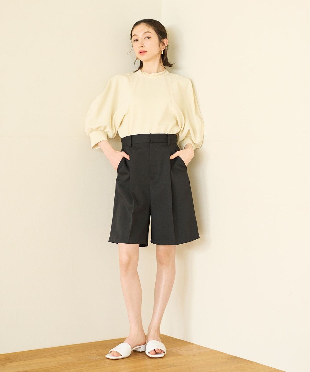 #Newans ラウンドスリーブカットソー 