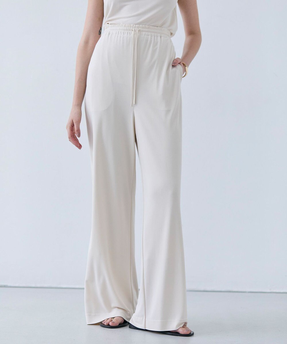 BEIGE， 【洗える】MELLE / ハイストレッチイージーパンツ 