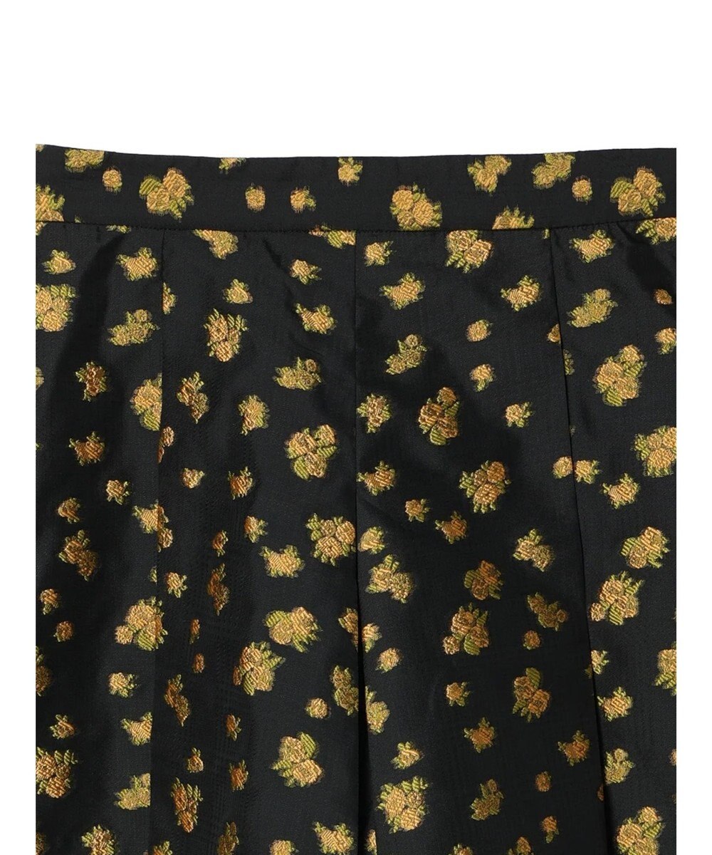 Green Parks タック入りジャガードキュロットパンツ 