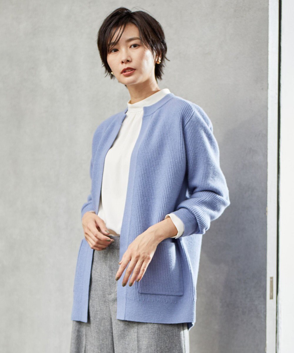 洗える】BONNY クルーネック ニット アウター / J.PRESS LADIES S