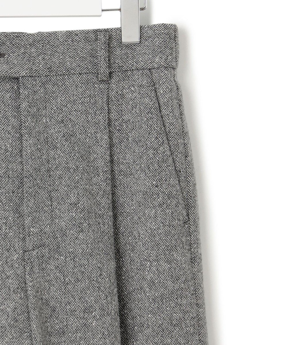 23区 シルクネップヘリンボーン ワイドパンツ 
