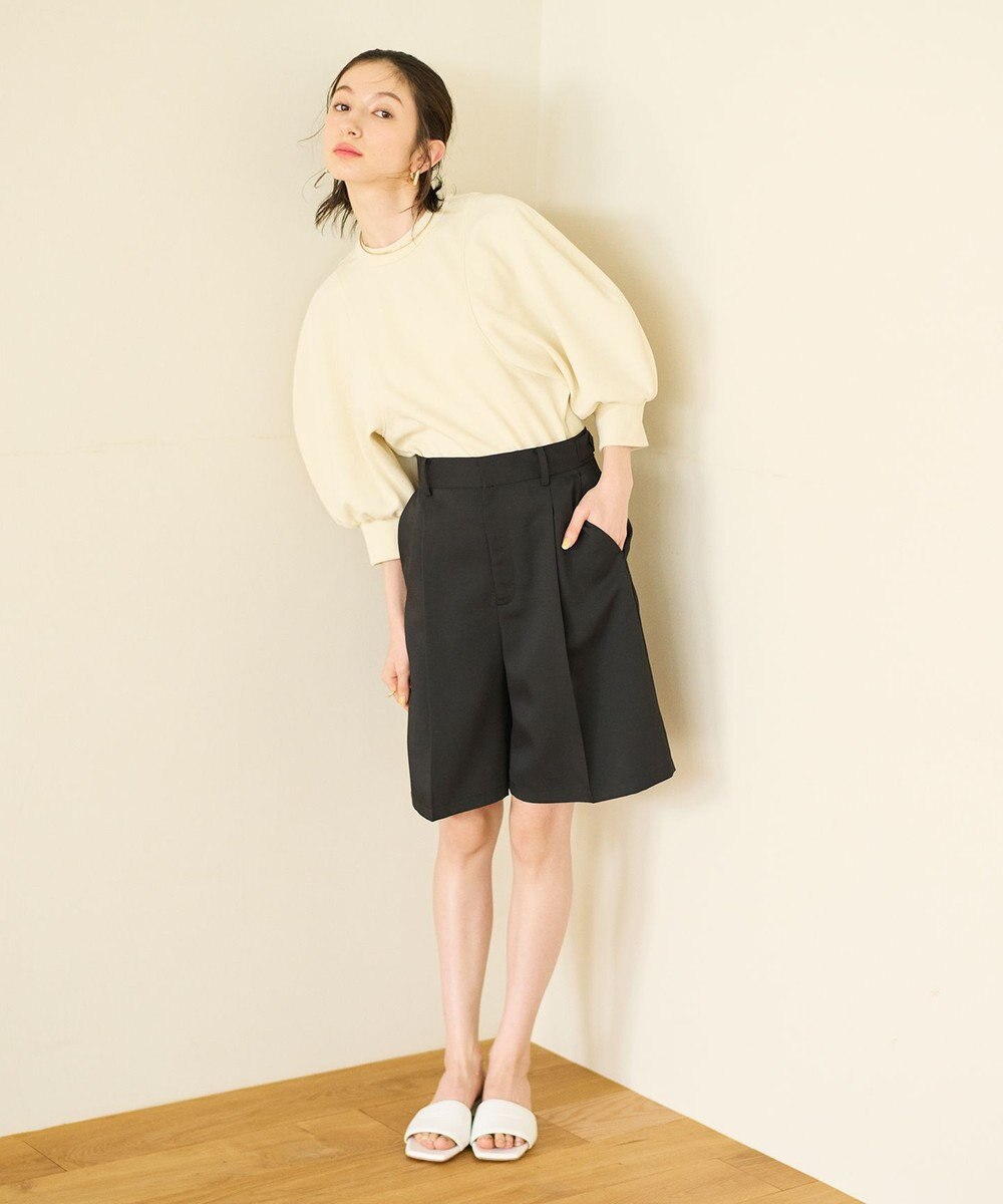 #Newans ラウンドスリーブカットソー 