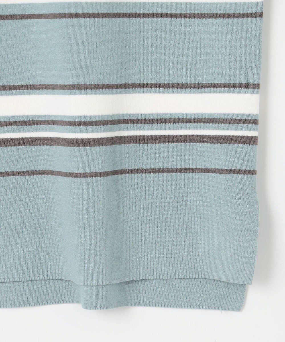 J.PRESS LADIES L 【洗える】RAYON STRETCH BORDER ボートネック ニット 