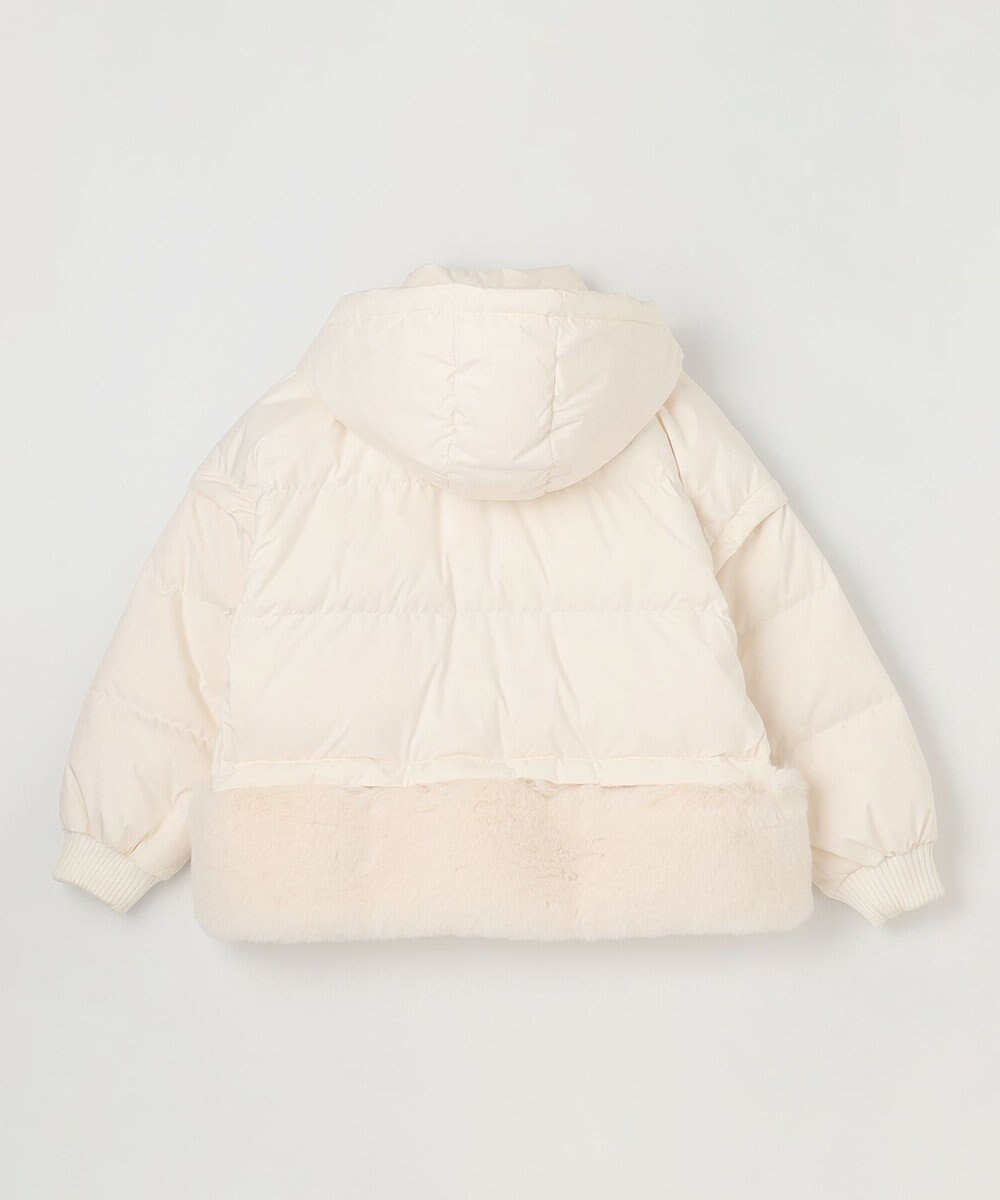 GRACE CONTINENTAL ヘムファーショートダウンジャケット 