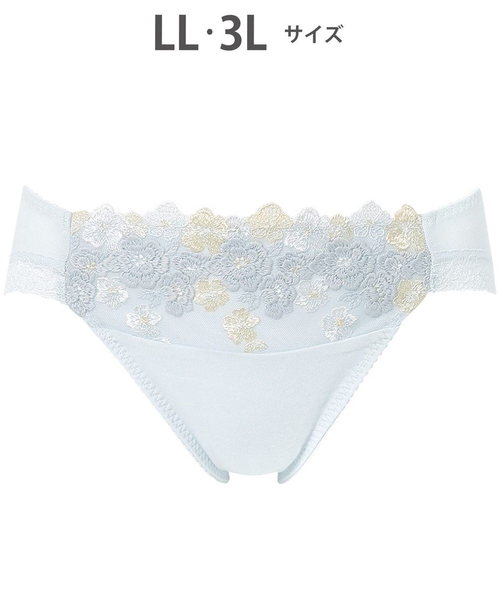 Wing ショーツ KB2060とペア 綿混素材（身生地部） やさしいはきごこち ナチュラルアップブラ はきこみ丈あさめ KF3360 ウイング／ワコール 