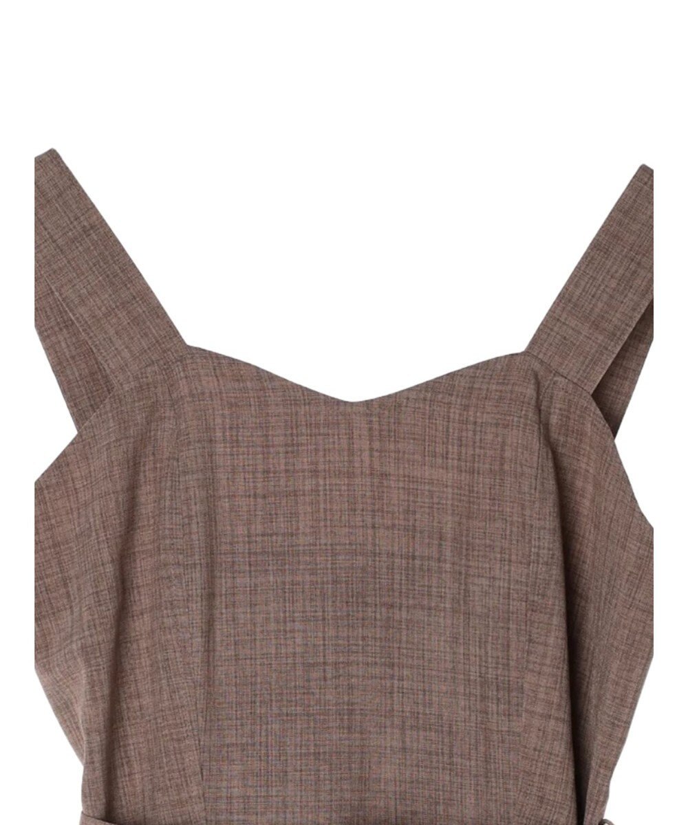 earth music&ecology ベルト付きパネルラインワンピース 